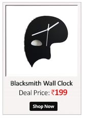 Blacksmith Exclusive Phantom Of The Opera Mask Silhouette Wall Clock  