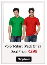TSX Exquisite Cotton Blend Multi Color Polo T-Shirt Pack Of 2 (53)  