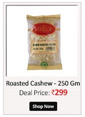 Miltop Cashew Roasted Salted - 250 Gm  