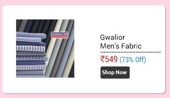 GWALIOR Mens Suitings and Shirtings combo of 4 Trouser and 4 shirt fabric                  