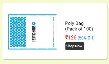 Poly Bag (SCP002) Pack of 100 Size:8' x 13'                  