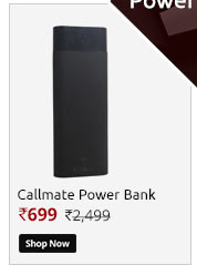 Callmate Power Bank CL 612 20000 mah - Black - 6 Months Warranty  