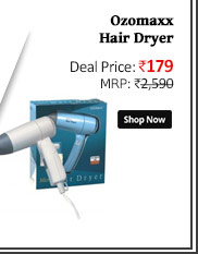 Ozomaxx Hair Dryer With Double Speed And Nozzle  