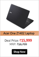 Acer One 14 Z1402 14" Laptop (Pentium 3556U/4GB/500GB/Linux/8x DVD RW)  