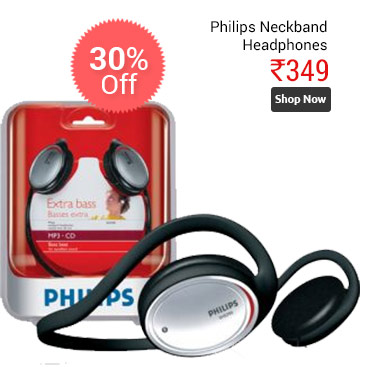 Philips SHS390 Neckband Headphones                      