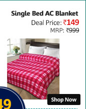 K Decor single bed ac blanket  