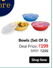 Ruchi Micro Bowl With Lid - Set of 3  