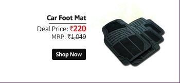 Autosun Foot Car Mat Universal For Car Universal For Car (Black)  