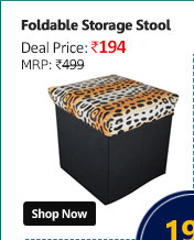 Attractive Foldable Storage Stool  