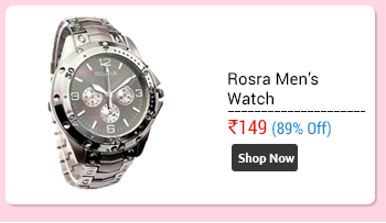 Rosra Stylish Analog Silver Metal Wrist Watch - Men                      