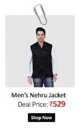 Brinley Nehru Jacket For Mens  