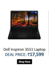 Dell Inspiron 3551 (Pentium Quad Core/4GB RAM/500GB HDD/15.6/Ubuntu) Black  