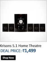 Krisons 5.1 Home Theatre with USBAUX-IN FM Radio  