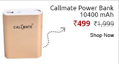 Callmate Power Bank Alloy 10400 MAH  