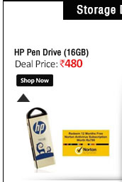 HP 16GB Gold Pen Drive (v231w) with Free Norton Antivirus  