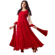 Rajnandini Designer Red Anarkali Women Salwar Suit

