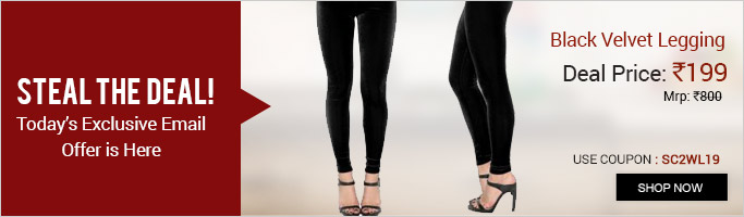 Black Velvet Legging