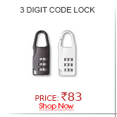 (Set of 2) 3 Digit Code Number Lock Padlock