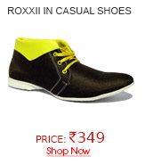 Roxxii Brown & Yellow Men Casual Shoes