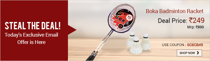 Combo Of Boka Badminton Racket With 6 Shuttle Cock