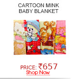 Both side Cartoon Mink Baby blanket