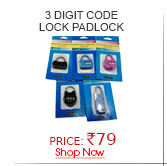 Digit Code Number Lock Padlock (Set of 2)
