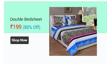 Double Bedsheet With 2 Pillow Covers (ICL-KT-2)                      