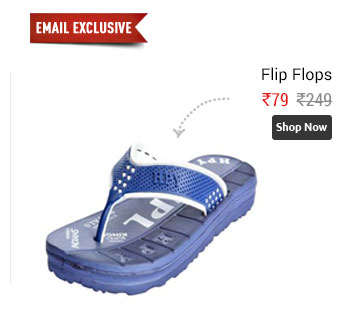 Happy Blue Trendy Flip Flops                        