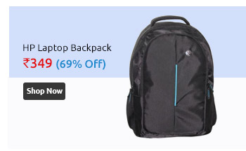 HP Black & Blue Amazing Laptop Backpack Original                      