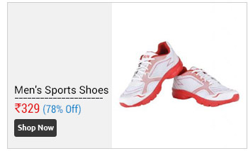 SelfieSeven Men's Red-White Sports Shoes  