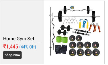 NEW FITFLY HOME GYM 32KG WEIGHT WITH 4FT PLAIN ROD+3FT CURL ROD+GYM ACCESSORIES  