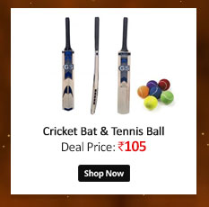 Tennis Ball Cricket Bat with Free Tennis Ball  