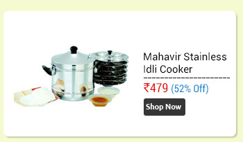 Mahavir Stainless Steel idli Cooker-24 Pc idli  