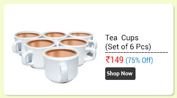 Unbreakable Tea Coffee Cups (Set of 6 Pcs.)  