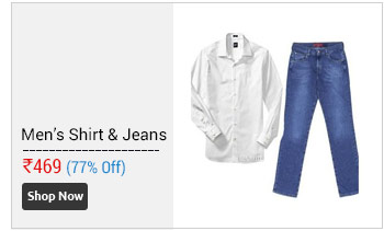 Combo of Full Sleeve Casual Mens Shirt and Jeans  