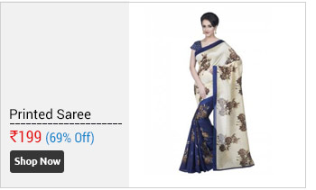Shonaya Cream Blue Colour Bhagalpuri Silk Printed Saree With Unstitched Blouse HNBGP-203  
