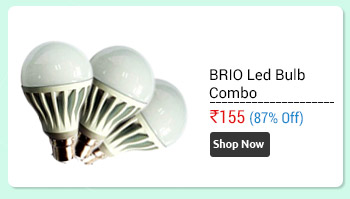 BRIO Led Bulb Combo 3W 5W 8W (Pack Of 3)                      