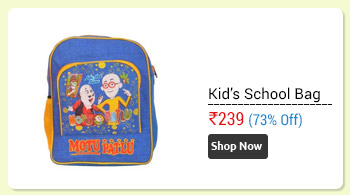 Moutu Patlu Blue School Bag for Kids                      