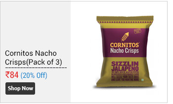 Cornitos Nacho Crisps - Sizzlin Jalapeno 60 gm Pouch (Pack of 3)                        