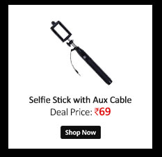 Selfie Stick with Aux Cable