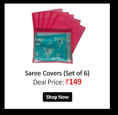 Set Of 6 Transparent Saree Covers