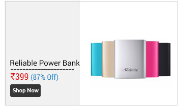 Reliable 10400  mAh Metal Tube RBL4 Power Bank - Assorted Colors- 6 Months Warranty  