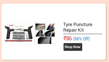 Car Bike Tubeless Tyre Puncture Repair Kit with 5 Rubber Strips                      