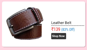 Felizer Ruff Brown Leather Belt                      