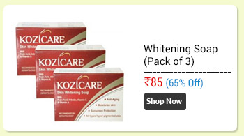 West-Coast Kozicare Skin Whitening Soap (Pack of 3) (225 g)                      