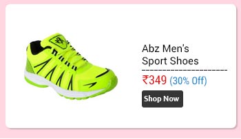 Abz Mens Neon Green Color Sport Shoes  