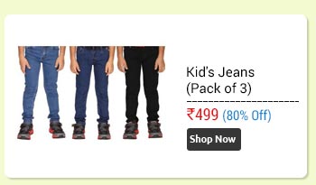 KIDS ASSORTED JEANS (PACK OF THREE)  