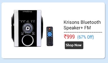 KRISONS BLUETOOTH SEMI PORTABLE MULTIMEDIA SPEAKERWITH FM ,USB AND AUX.  