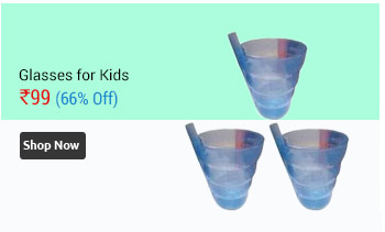 Spiral Shape Straw Glass for Kids - Set of 3  