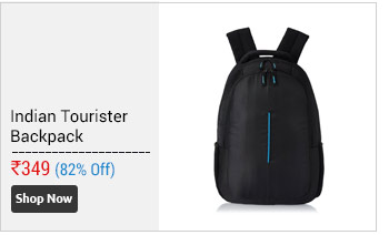 Indian Tourister Backpack Amazing Black Blue Laptop Bag  